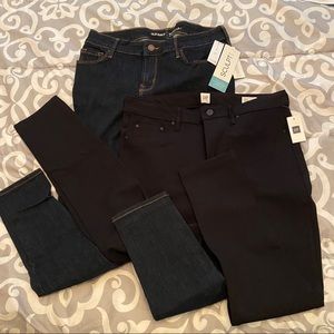 2 pairs! NWT Gap/Old Navy petite 10 jeans / pants